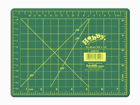 HOBBY Green Cutting Mat - 6  x 8  (15 x 20 cm) Supply