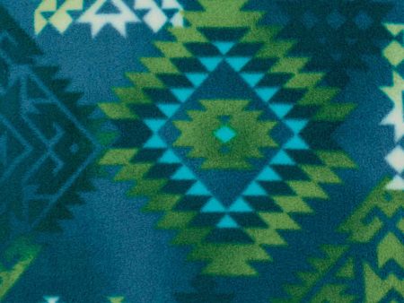 Anti Pill Fleece Print - MONTANA - 034 - Teal Discount