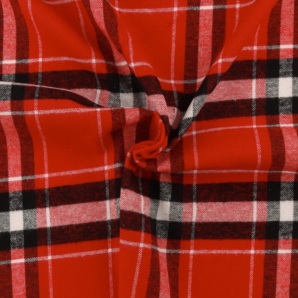 Brushed Cotton Plaid - NOAH - 020 - Red Fashion