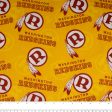 Cotton - NFL - Washington Redskins - Logo - Yellow For Cheap