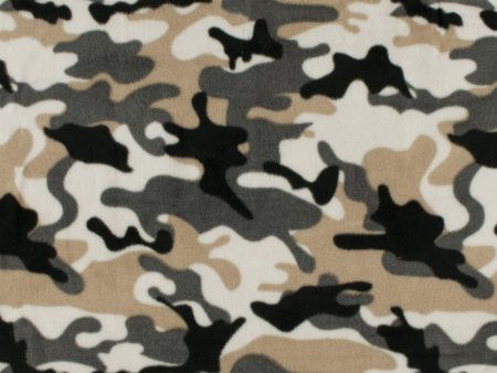 CHILLY - Anti Pill Fleece Print - Camouflage - Grey on Sale