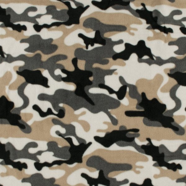 CHILLY - Anti Pill Fleece Print - Camouflage - Grey on Sale