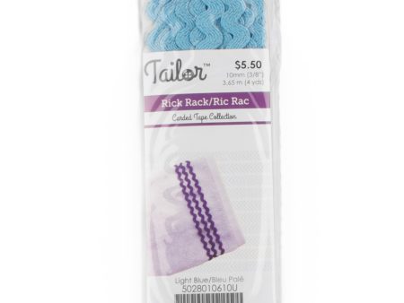 RICK RACK 10mm - Light Blue For Cheap