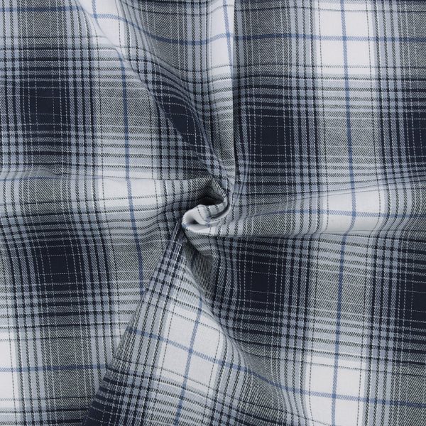 Brushed Cotton Plaid - NOAH - 037 - Blue For Cheap