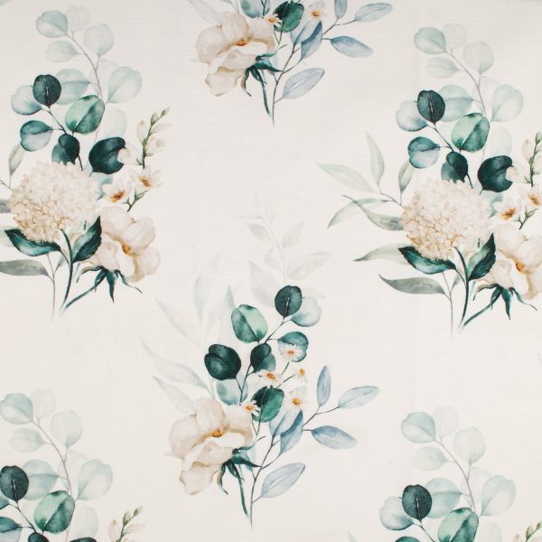 Home Decor Fabric - The Essentials - Bouquet - White Fashion