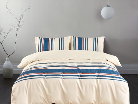 Montebello 3 pcs Comforter set - Costal Stripes - Blue Discount