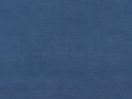 Blender Fabric - Printed Linen Look - 034 - Blue For Sale