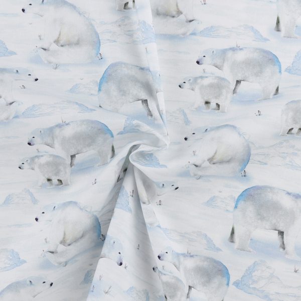 Digital Printed Cotton - WINTER WONDERLAND - 005 - Winter White Discount