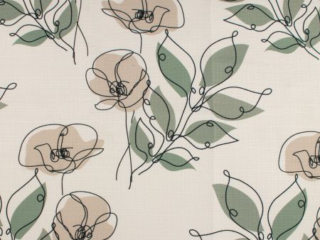 Home Decor Fabric - The Essentials - Roseline - Green Online Sale