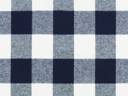 Brushed Cotton Plaid - NOAH - 010 - Navy Online Sale