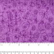 EASTER Cotton print - Rabbits   Eggs - Purple For Sale