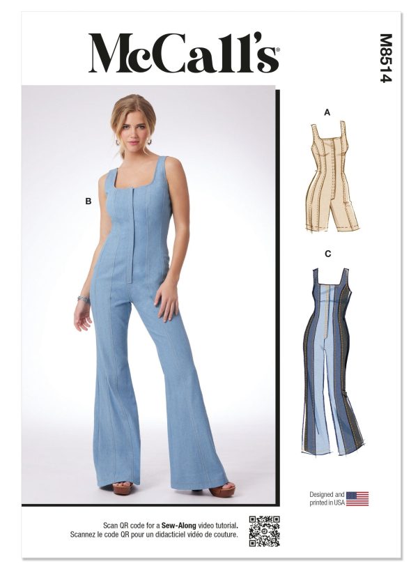 MCCALL S - M8514 Misses  and Women s Romper and Jumpsuits Fashion