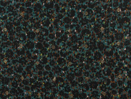 Chiffon Yoryu Foil - ARIA - 002 - Teal For Cheap