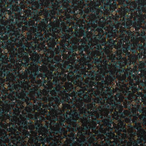 Chiffon Yoryu Foil - ARIA - 002 - Teal For Cheap