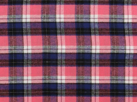 Brushed Cotton Plaid - NOAH - 004 - Pink For Sale