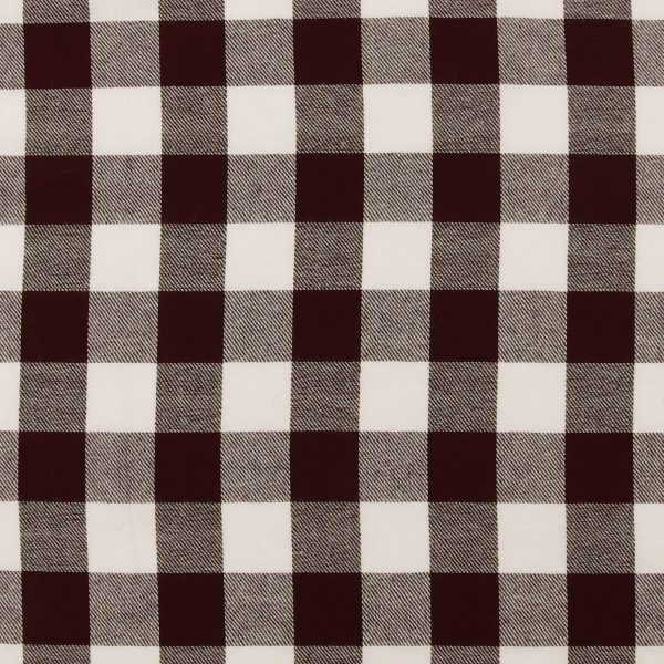 Brushed Cotton Plaid - NOAH - 018 - Burgundy Fashion