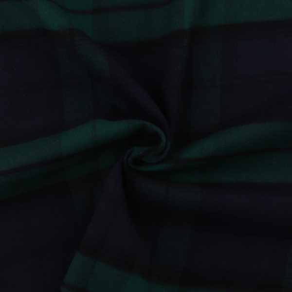 Brushed Cotton Plaid - NOAH - 009 - Green Cheap