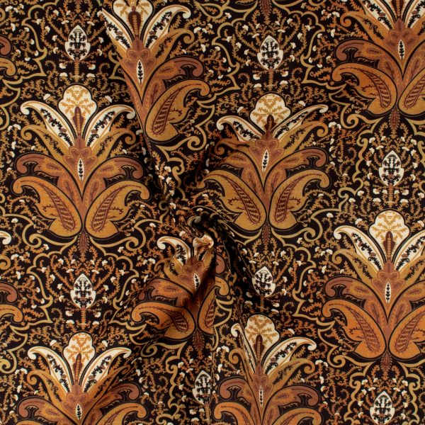 Digital Printed Twill - PRIYA - 009 - Brown Hot on Sale