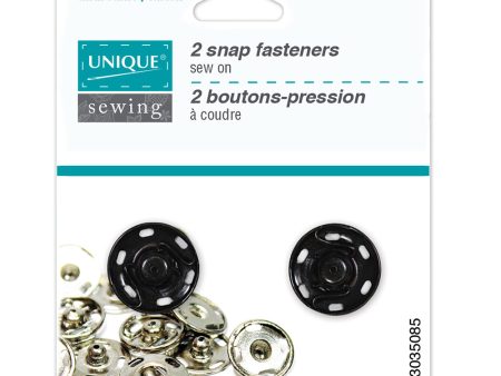 UNIQUE SEWING Snap  Fasteners Black - size 18mm (¾ ) - 2 sets Online Hot Sale