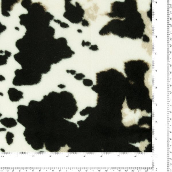 Anti Pill Fleece Print - MONTANA - CH2 - Black Hot on Sale