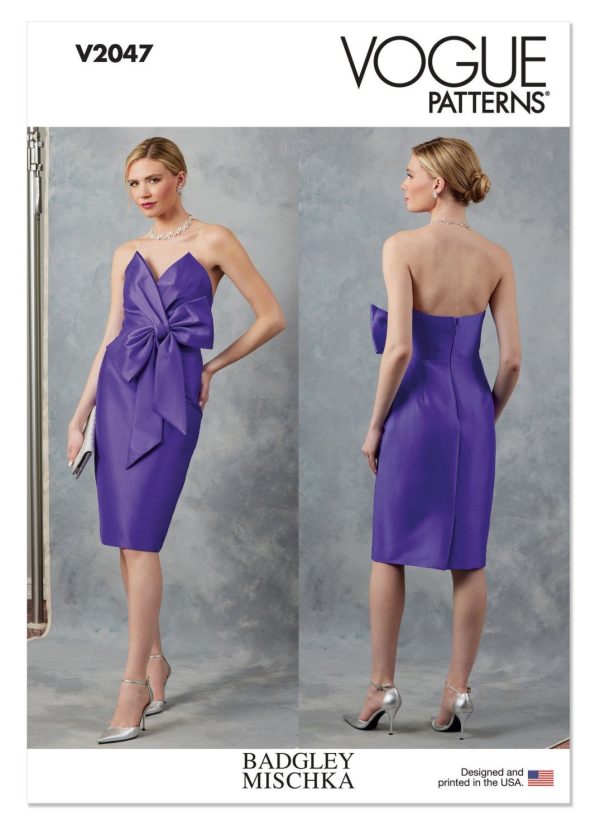 Vogue - V2047 Misses  Evening Dress by Badgley Mischka on Sale