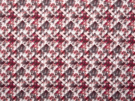 Digital Printed cotton - MEDLEY - Plaids - Red Discount