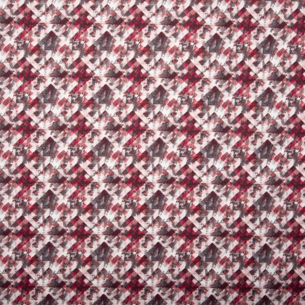 Digital Printed cotton - MEDLEY - Plaids - Red Discount