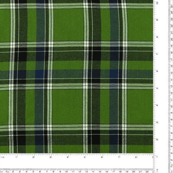 Brushed Cotton Plaid - NOAH - 041 - Green Online