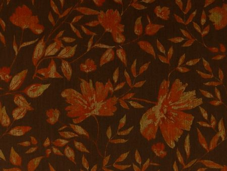 Digital Printed Poly viscose - PENELOPE - 007 - Cinnamon For Sale