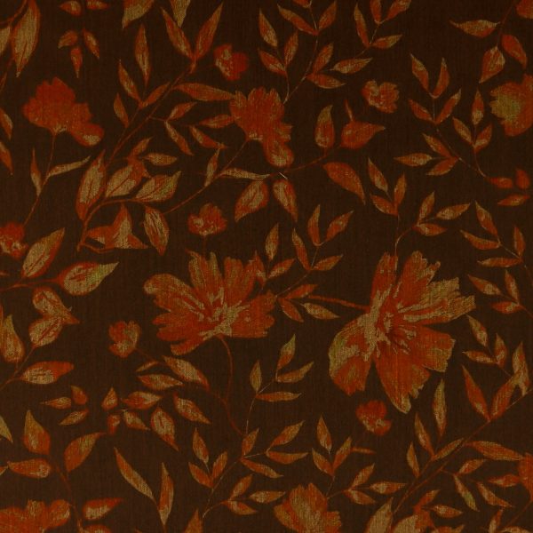 Digital Printed Poly viscose - PENELOPE - 007 - Cinnamon For Sale