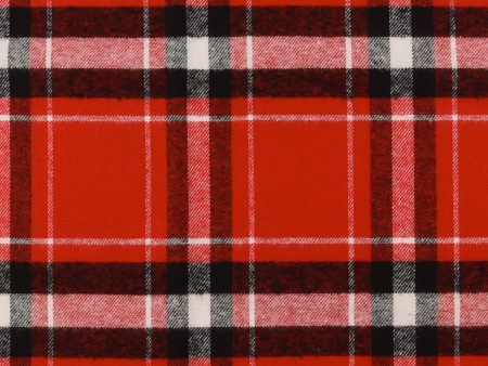 Brushed Cotton Plaid - NOAH - 020 - Red Fashion