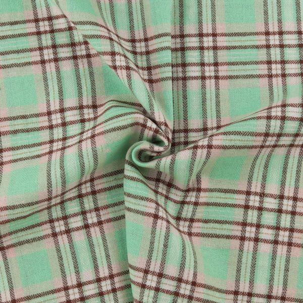 Brushed Cotton Plaid - NOAH - 003 - Mint Online now