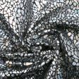 Metallic Knit - Mosaic - Black   Silver Fashion