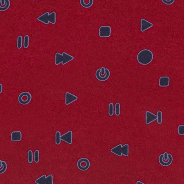 CHELSEA Flannelette Print - Play - Red For Discount