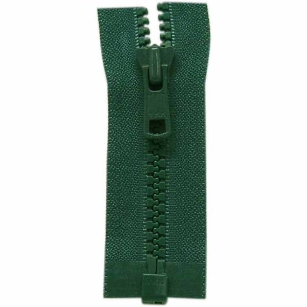 COSTUMAKERS Activewear One Way Separating Zipper 55cm (22 ) - Dark Green - 1764 Sale