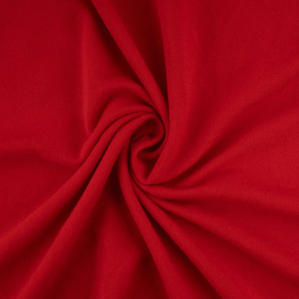 Double Brushed Spandex Knit - Red Hot on Sale