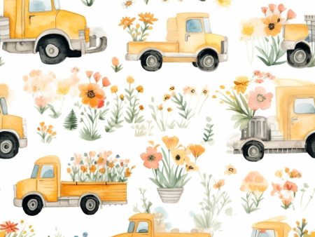 WatercolorTrucksandFlowersbyHLP Online