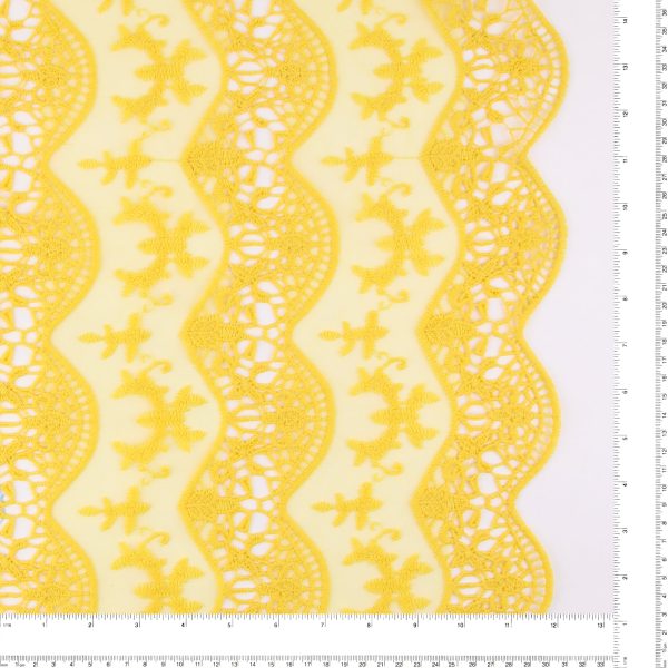 Embroidered Mesh - SIENNA - 001 - Yellow For Cheap