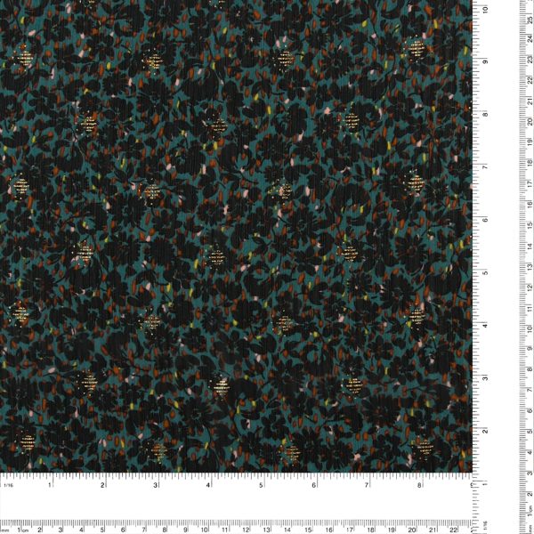 Chiffon Yoryu Foil - ARIA - 002 - Teal For Cheap