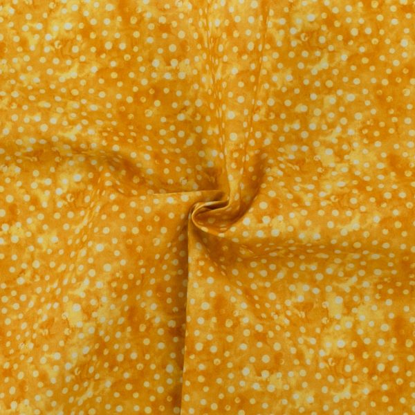 Blender Fabric - MINI DOT - 030 - Gold Hot on Sale