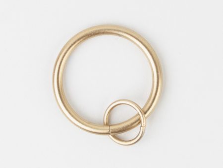 Metal rings with eyelet 28mm rod - Gold Discount