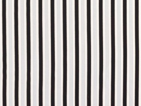 ARISTOCRAT Stretch Polyester - Stripes - Grey Online Hot Sale