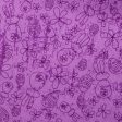 EASTER Cotton print - Rabbits   Eggs - Purple For Sale