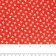 Contrast Cotton Print - Clovers - Red Cheap