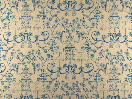 Home Decor Fabric - Eden -Pagoda - Porcelain Fashion