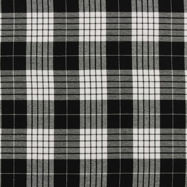 Brushed Cotton Plaid - NOAH - 031 - Black For Cheap