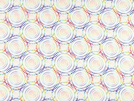 Digital Printed Cotton - CREATIVE RAINBOW - 006 - White Supply