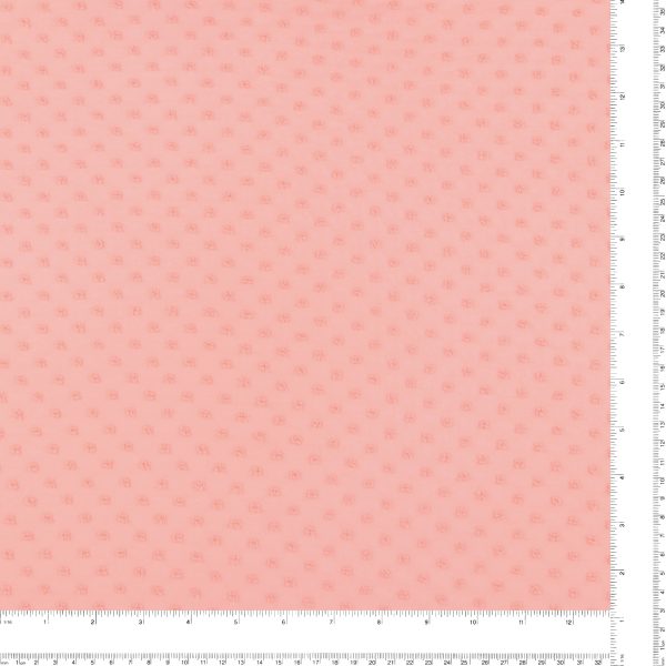 Clipped Chiffon - ROSY - Salmon For Sale