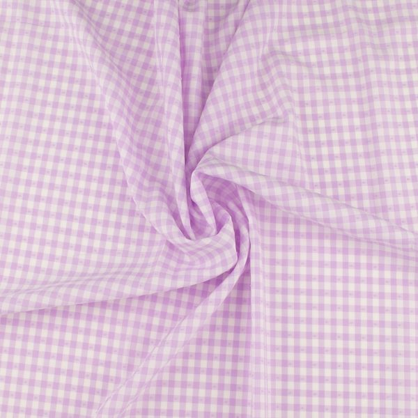 Clipped Gingham - BELLA - 005 - Mauve For Discount