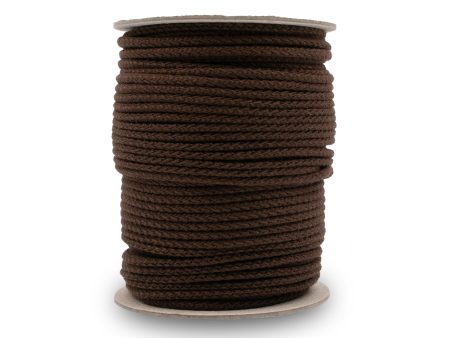 3mm Braided Cord - Brown Sale